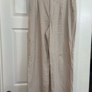LC Lauren Conrad Womens’s Khaki Linen Chinos